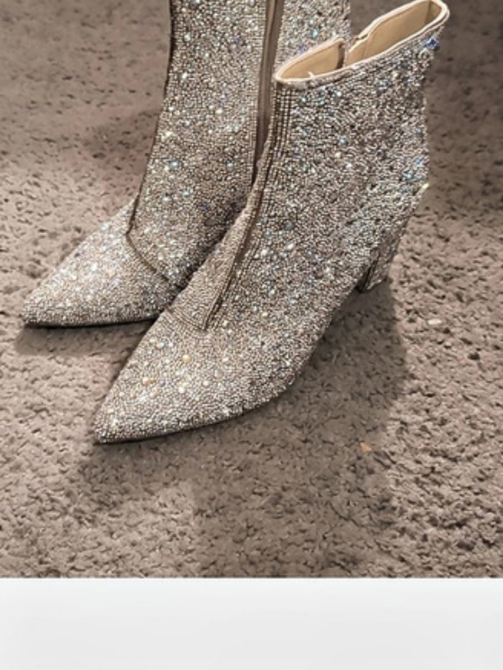 Betsey Johnson Rhinestone Boots.
